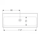 Раковина 120x48,5 см Geberit iCon 124025000