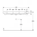Раковина 120x48,5 см Geberit iCon 124025000