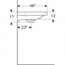 Раковина 64,5x48,2 см Geberit Acanto 500.621.01.2