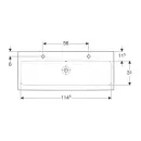 Раковина 120x48,5 см Geberit iCon 124020000