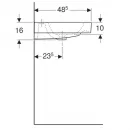 Раковина 120x48,5 см Geberit iCon 124020000