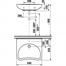 Раковина Roca Access ZRU9307659 64x55 см, подвесная, белый