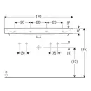 Раковина 120x48 см Geberit Smyle Square 500.253.01.1
