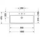 Раковина 100x47 см Duravit Vero Air 2350100000