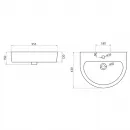 Раковина 55,5x43 см BelBagno Marino BB105L