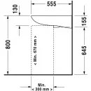 Раковина 60x55 см Duravit D-Code 23136000002