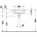 Раковина 55x40 см Duravit DuraStyle 2337550000