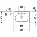 Раковина 55x40 см Duravit DuraStyle 2337550000