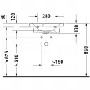Раковина 55x40 см Duravit DuraStyle 2337550000