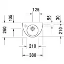 Раковина 38x26 см Duravit Starck 2 0761380009