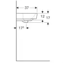 Раковина 65x37 см Geberit Renova Compact 226265000