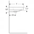 Раковина 90x48 см Geberit Smyle Square 500.251.01.1