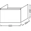 Тумба оливковый глянец 62 см Jacob Delafon Odeon Up EB886-G95