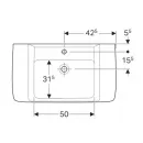Раковина 85x48 см Geberit Renova Plan 122185000