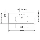 Раковина 120x48 см Duravit DuraStyle 2320120000