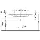 Раковина 120x48 см Duravit DuraStyle 2320120000