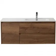 Тумба под раковину BelBagno Kraft KRAFT-1200-2C-1A-SO-RT-R 120 см R, подвесная, Rovere Tabacco