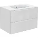 Комплект мебели белый глянец 81 см Vincea Norma VMC-2N800GW + VCB-2N800W + VLM-2B800
