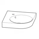 Раковина 50x50 см Geberit Renova Compact 226150000