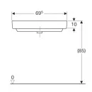 Раковина 50x50 см Geberit Renova Compact 226150000