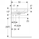 Раковина 50x50 см Geberit Renova Compact 226150000