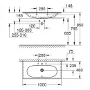 Раковина 100x46 см Grohe Essence Ceramic 3956600H