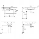 Раковина 80x47 см Villeroy & Boch Subway 3.0 4A708001