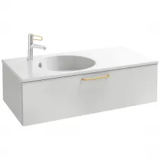 Тумба белый матовый 100 см Jacob Delafon Odeon Rive Gauche EB2516-R8-M49