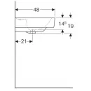 Раковина 130x48 см Geberit Renova Plan 122130000