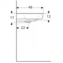 Раковина 65x48 см Geberit Smyle 500.230.01.1