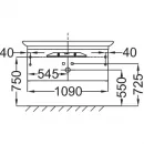 Тумба белый глянец 109 см Jacob Delafon Presquile EB1101-G1C