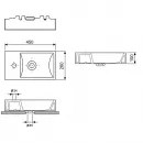 Раковина 45x26 см Wellsee WC Area 151804000