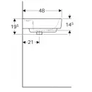 Раковина 100x48 см Geberit Renova Plan 122100000