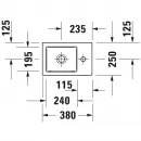 Раковина 38x25 см Duravit Vero Air 0724380000