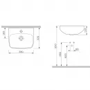 Раковина 38x32 см Am.Pm Inspire C504811WH