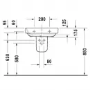 Раковина 60x47,5 см Duravit Happy D.2 2316600000