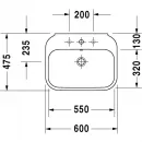 Раковина 60x47,5 см Duravit Happy D.2 2316600000