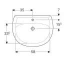 Раковина 70x53 см Geberit Renova 223070000