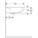 Раковина 70x53 см Geberit Renova 223070000