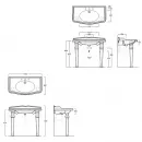 Раковина 105 см Simas Arcade AR874bi*1