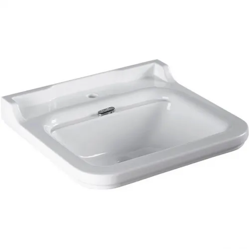 Раковина 60x55 см с одним отверстием под смеситель Kerasan Waldorf 4140K1bi/cr*1