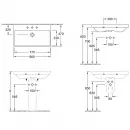 Раковина 80x47 см Villeroy & Boch Avento 415680R1