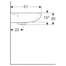 Раковина 65x51 см Geberit Renova 223065000