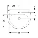 Раковина 60x49 см Geberit Renova 223060000