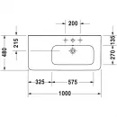 Раковина 100x48 см Duravit DuraStyle 2326100000