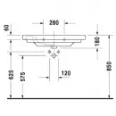 Раковина 85x48 см Duravit D-Code 03428500002