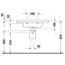 Раковина 85x48.5 см Duravit Starck 3 0304800000