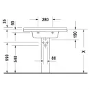 Раковина 85x48.5 см Duravit Starck 3 0304800000