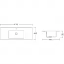 Комплект мебели дуб табачный 101,5 см Vincea Gio VMC-2G100TO + VBS-13100 + VLM-2B100
