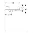 Раковина 65x48 см Geberit Renova Plan 222265000
